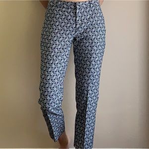 Blue Patterned Banana Republic trousers formal pants